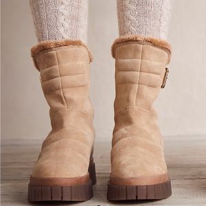 Free People Fable Faux Fur Boots